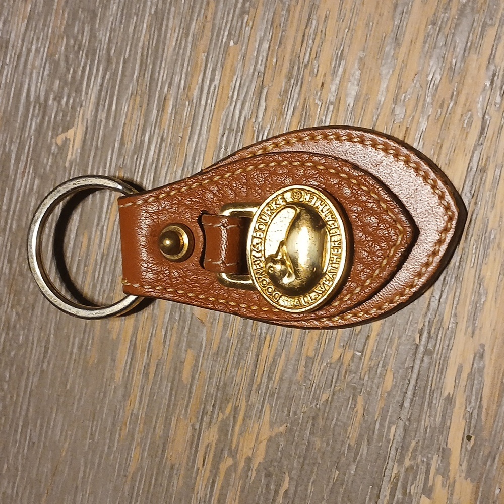 Dooney & Bourke Brown Leather Key CHAIN
